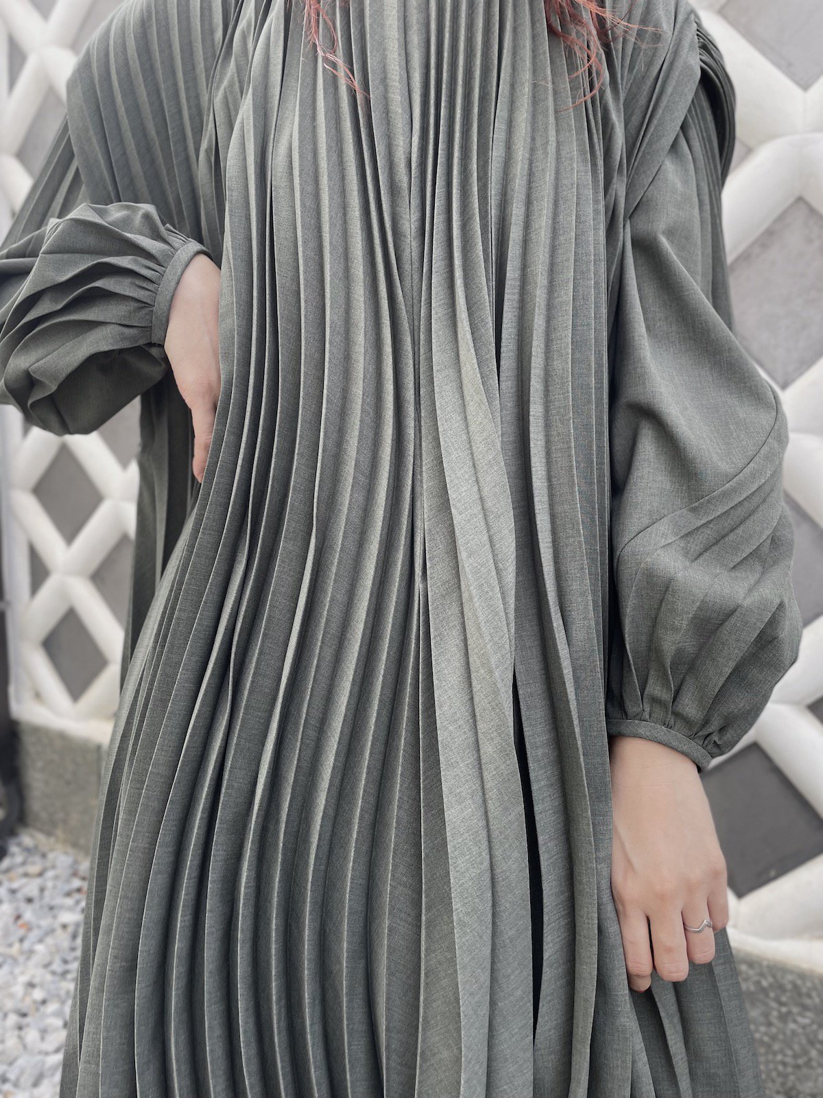 マメクロゴウチ mame カーブシェイプ ワンピース Mame Kurogouchi(マメ