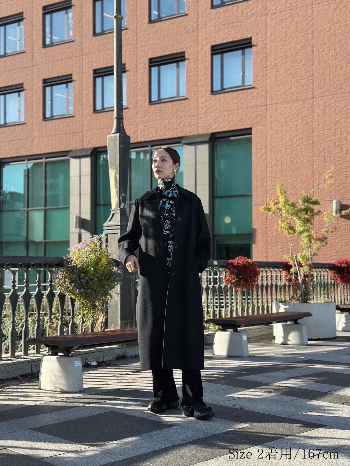 Mame Kurogouchi(マメクロゴウチ)のWool Melton Embroidery Collar